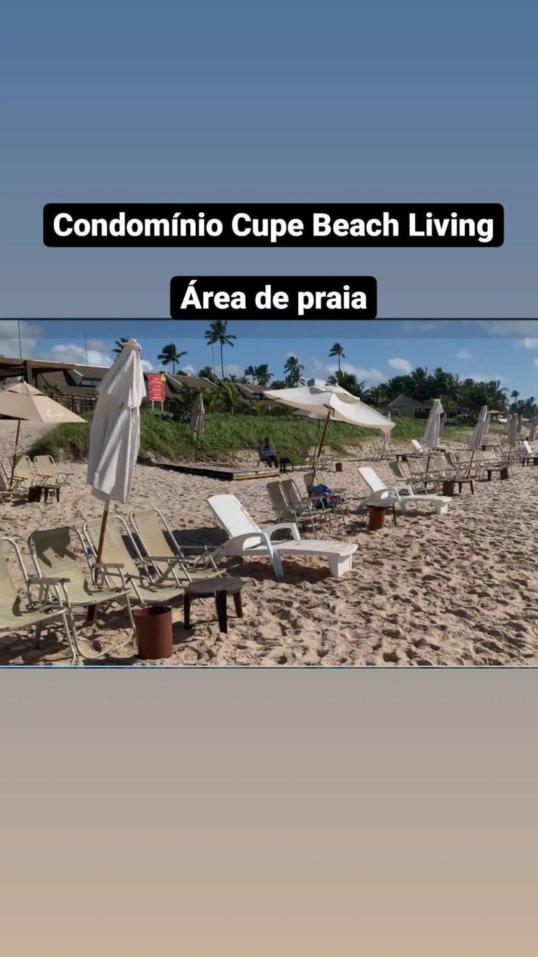 Luxuoso Flat 3 Quartos, Terreo, No Cupe Beach Living - Beira Mar De Pôrto das Galinhas Kültér fotó