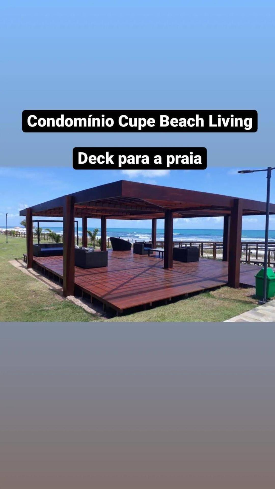 Luxuoso Flat 3 Quartos, Terreo, No Cupe Beach Living - Beira Mar De Pôrto das Galinhas Kültér fotó