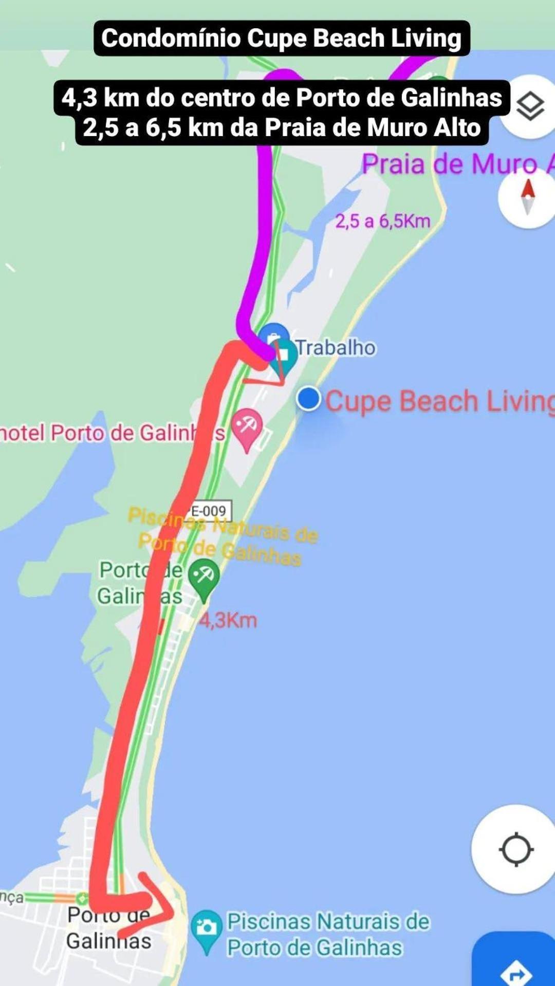 Luxuoso Flat 3 Quartos, Terreo, No Cupe Beach Living - Beira Mar De Pôrto das Galinhas Kültér fotó