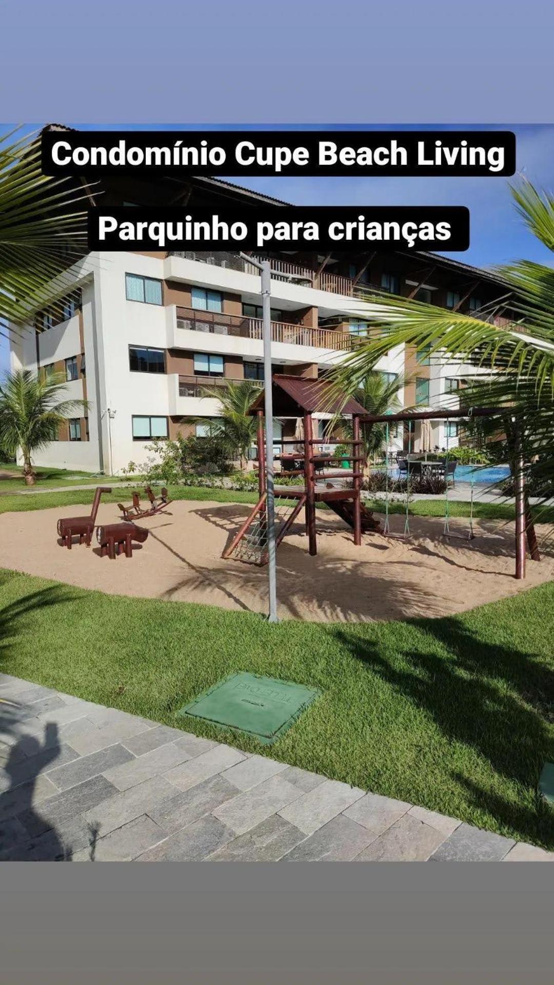 Luxuoso Flat 3 Quartos, Terreo, No Cupe Beach Living - Beira Mar De Pôrto das Galinhas Kültér fotó
