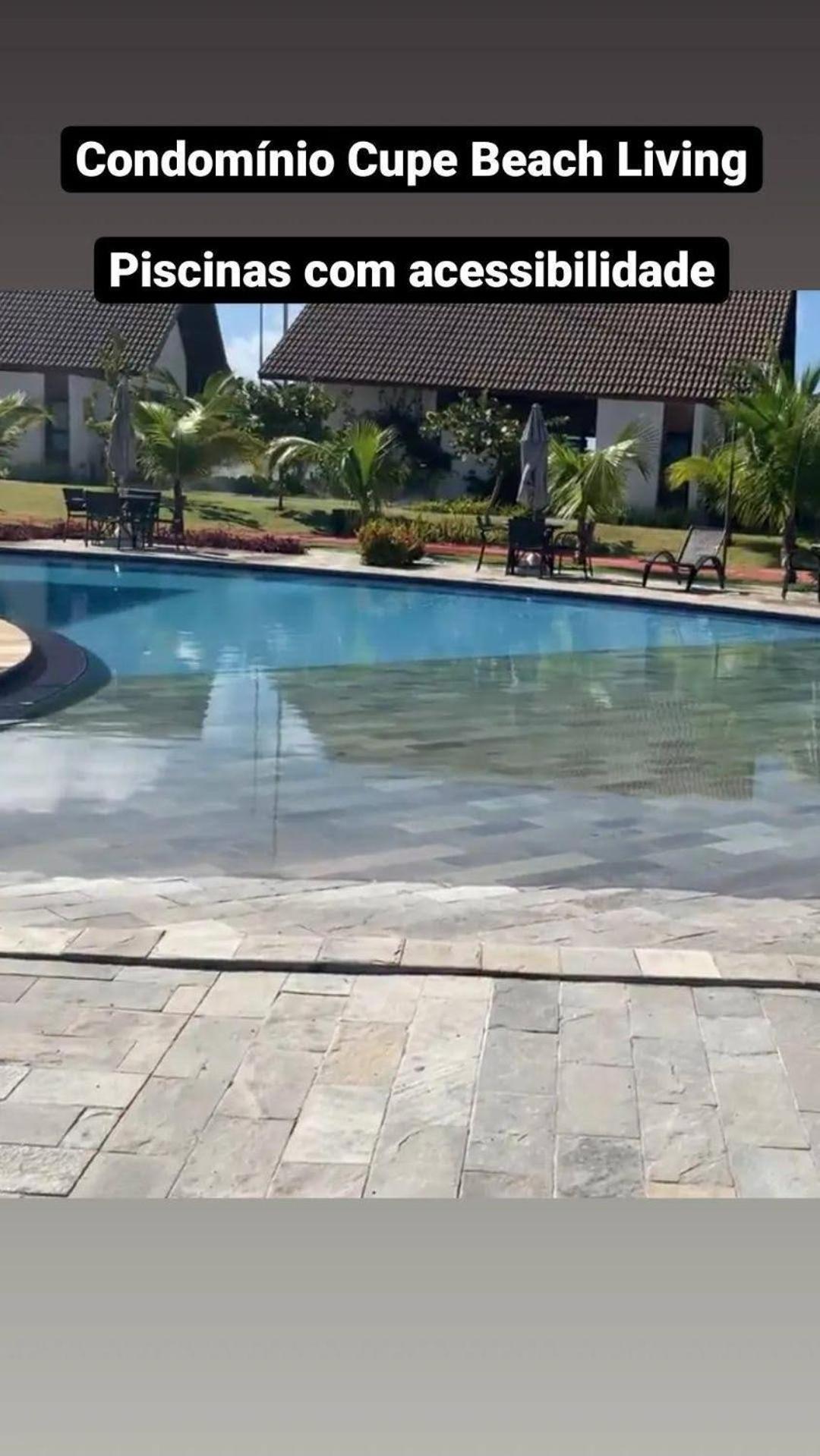 Luxuoso Flat 3 Quartos, Terreo, No Cupe Beach Living - Beira Mar De Pôrto das Galinhas Kültér fotó