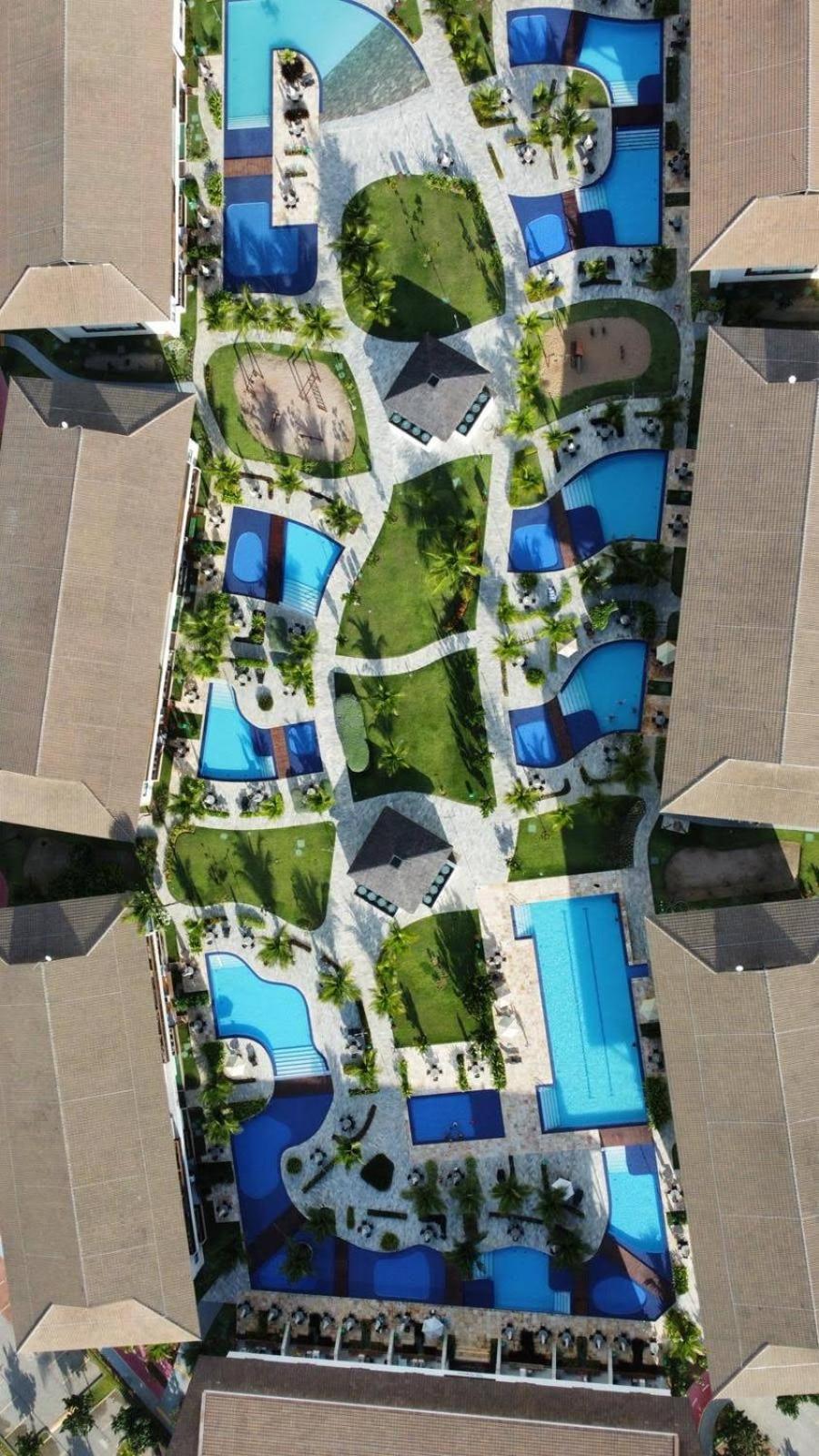 Luxuoso Flat 3 Quartos, Terreo, No Cupe Beach Living - Beira Mar De Pôrto das Galinhas Kültér fotó